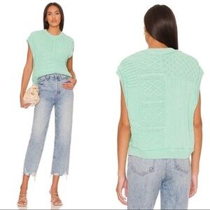 Free People-Take The Plunge Sweater Vest-Size small